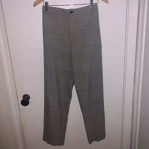 Club Monaco plaid straight leg dress pants